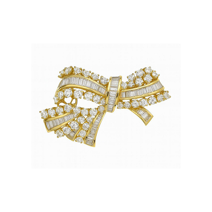 Украшение No Name  Брошь с бриллиантами 11,06 ct.   