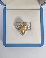 Украшение No Name  Кольцо С Бриллиантом 5,63 Ct. F.l.y/Vs1   