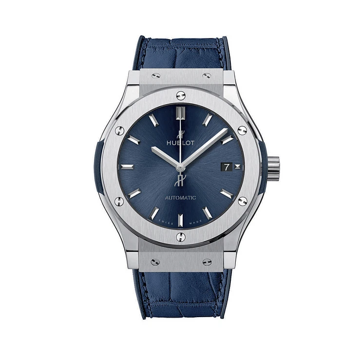 Часы Hublot  Fusion 45Mm Blue Titanium Leather  511.NX.7170.RX