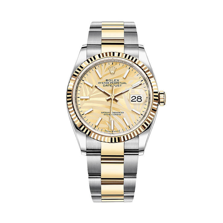 Часы Rolex  Datejust Champagne Palm Motif Dial 2023  126233