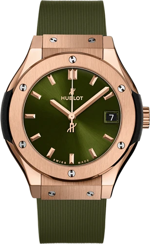Заказать Hublot  Classic Fusion King Gold Green 33 Mm  581.OX.8980.RX