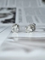 Украшение GIA  Серьги с бриллиантами 1,00/1,01 ct. F-G/Si2 (3 Excellent)   