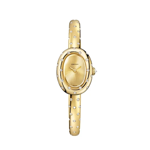 Часы Cartier  Baignoire Yellow Gold and Diamonds 16  WJBA0064