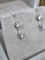 Украшение GIA  Серьги с бриллиантами 0,50/0,53 ct. X 0,52/0,50 ct.   