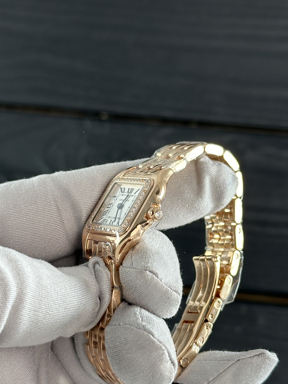 Часы Cartier  Panthere Small Rose Gold Diamonds  WJPN0049