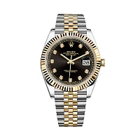 Часы Rolex  Oyster Perpetual Datejust Ii Steel And Yellow Gold Black Dial Diamond  126333