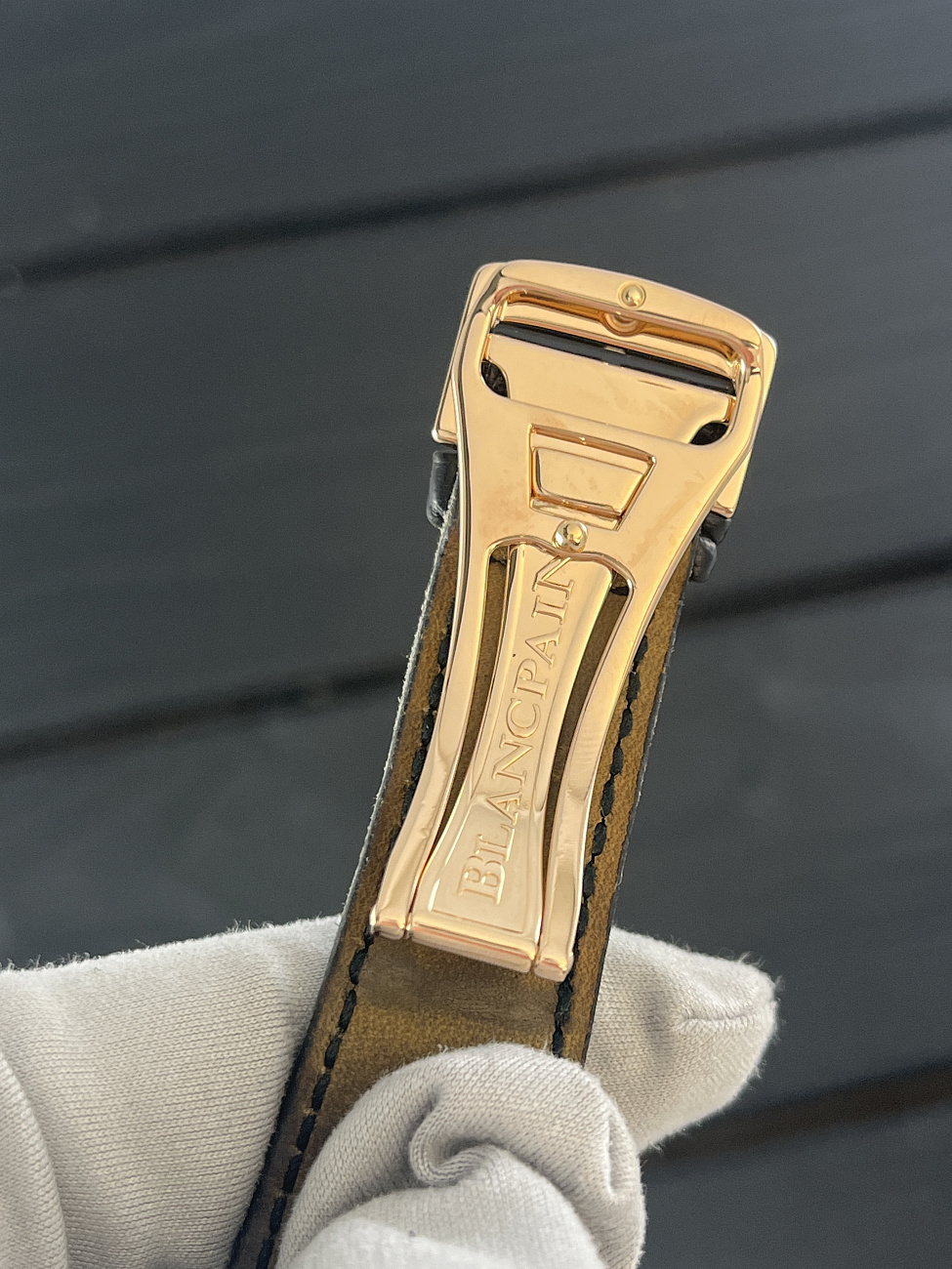 Часы Blancpain  Yellow Gold Triple Calendar With Moon Phases  2763-141