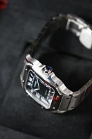 Часы Cartier  Santos De Cartier Large Model Black Dial  WSSA0096