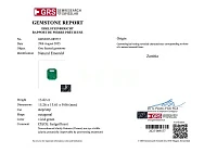 Украшение GRS GemResearch Swisslab  Кольцо с изумрудом 13,82 ct. Vivid Green   