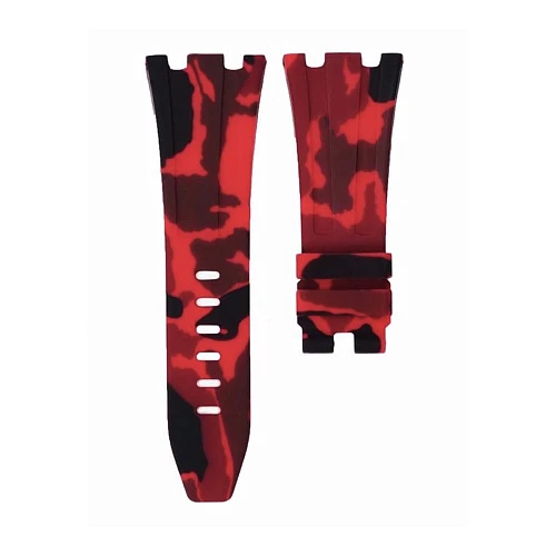 Часовой ремешок Audemars Piguet  Ремешок Для Часов Red Camo Ap Diver 42Mm Strap  