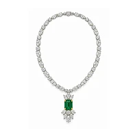 Украшение GRS GemResearch Swisslab  Колье с изумрудом 12,24 ct.   