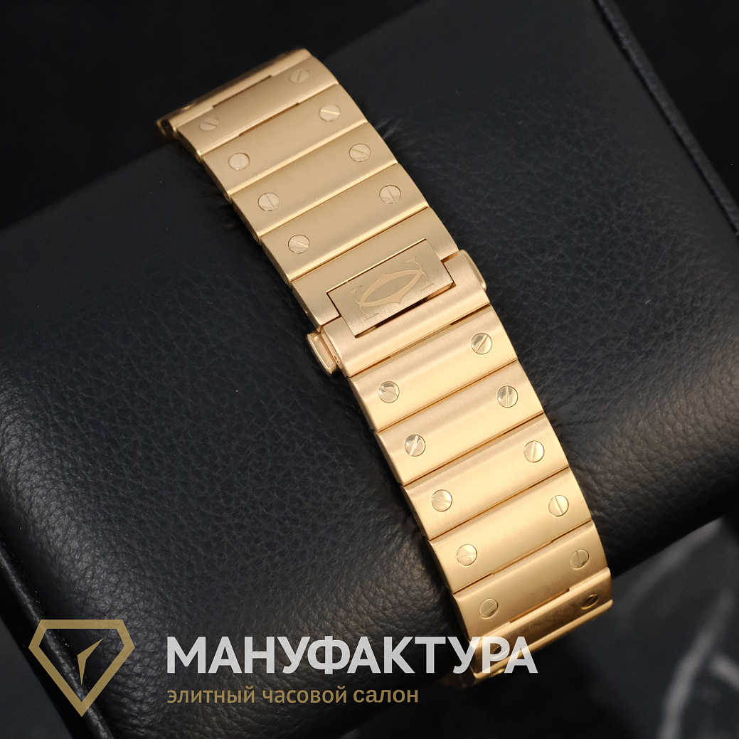 Часы Cartier  Large Rose Gold Santos De Cartier Skeleton  WHSA0016