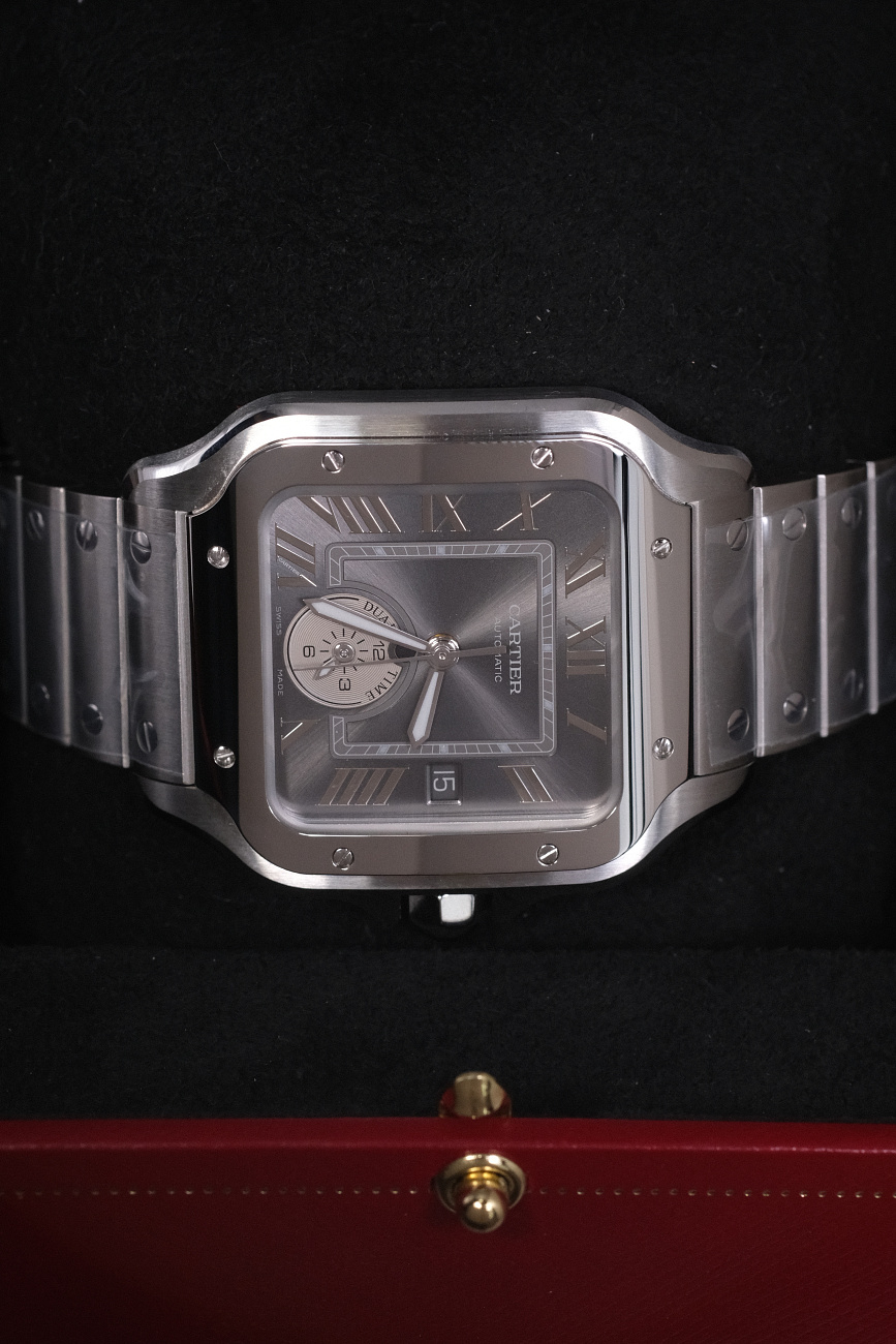 Часы Cartier  Santos De Cartier Watch Large Model Dual Time  WSSA0076