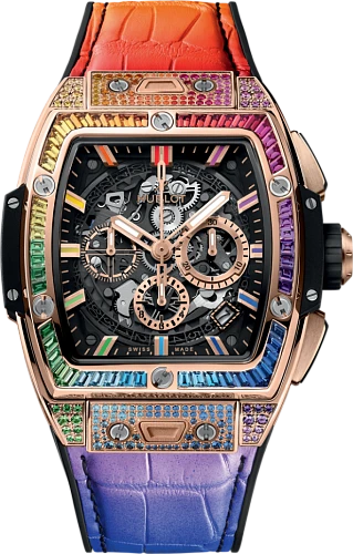 Заказать Hublot  Shaped Spirit Of Big Bang King Gold Rainbow  642.OX.0118.LR.0999