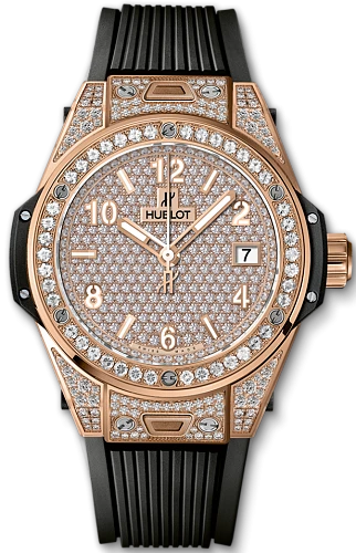 Заказать Hublot  Big Bang One Click King Gold Full Pave 39 Mm  465.OX.9010.RX.1604