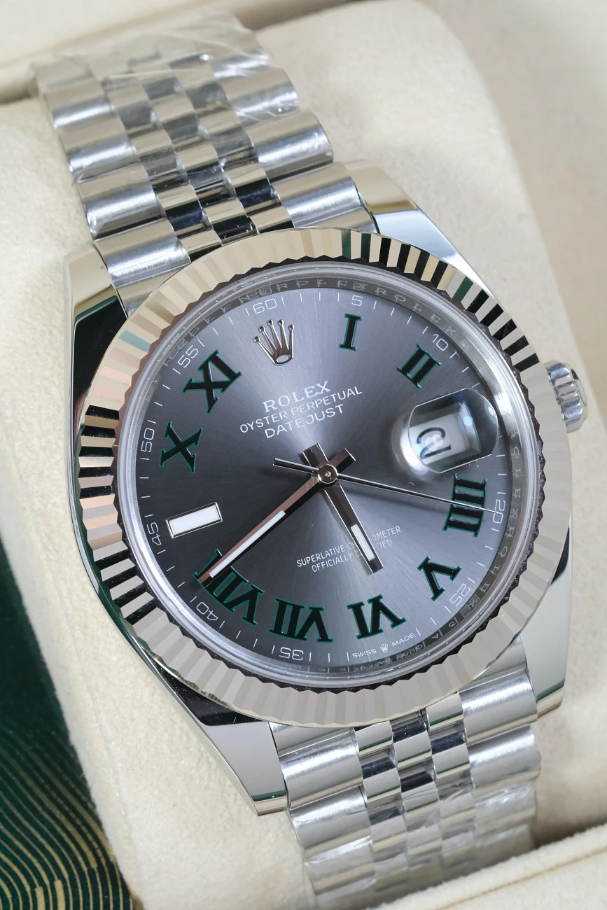 Часы Rolex  Datejust 41Mm Steel &amp; White Gold Wimbledon Dial  126334
