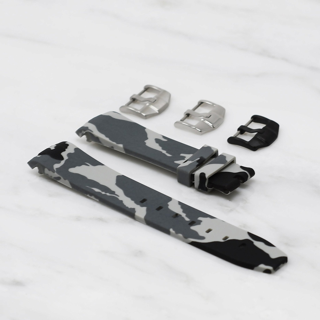 Часовой ремешок Rolex  Ремешок Для Часов Snow Camo 40Mm Strap  