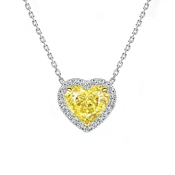 GIA Подвеска с бриллиантом 3,01 ct. W to X/Internally Flawless