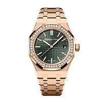 Часы Audemars Piguet  Royal Oak 37Mm Rose Gold Green Dial  15551OR.ZZ.1356OR.06