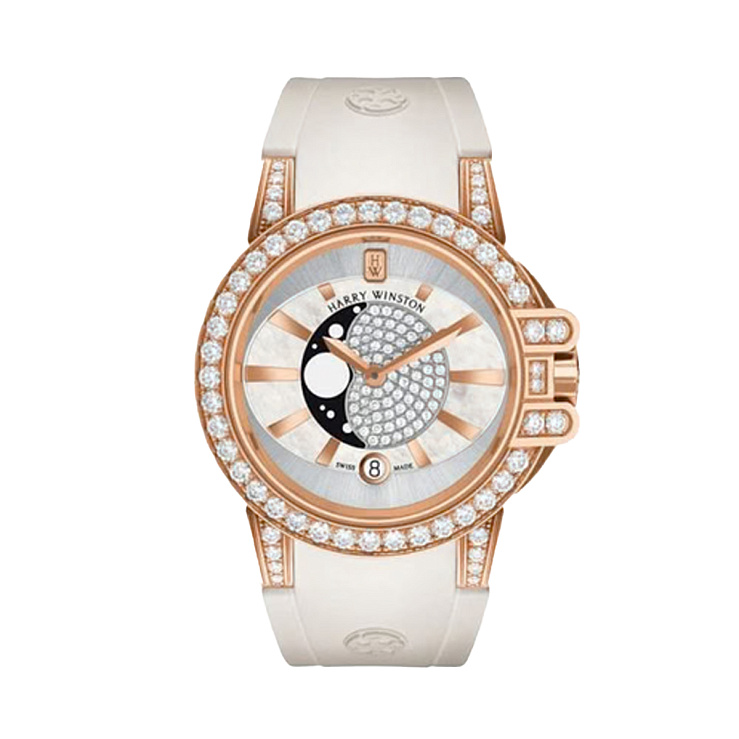 Часы Harry Winston  Ocean Lady Moon Phase  OCEQMP36RR003