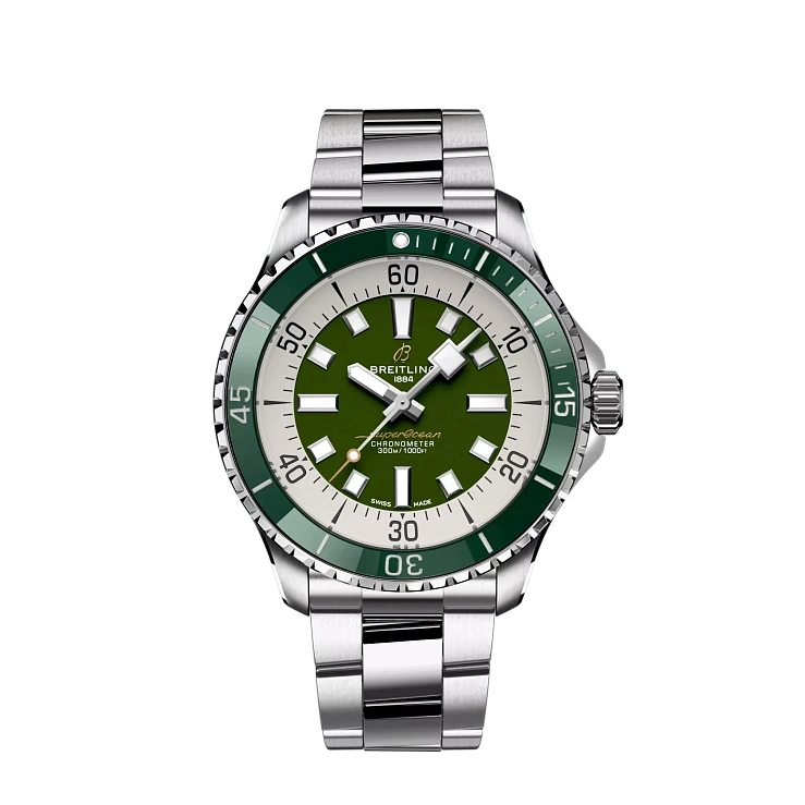 Часы Breitling  Superocean Automatic 44 Green Dial  A17376A31L1A1
