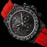 Заказать DiW  Rolex Daytona 40 Mm All Carbon Red Edition  