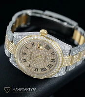 Часы Rolex  Datejust 41Mm Twotone Full Pave Custom Diamonds  126303 FIX