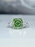 Украшение GIA  Кольцо с бриллиантом 6,01 ct. Fancy Brownish Greenish Yellow/VVS2   