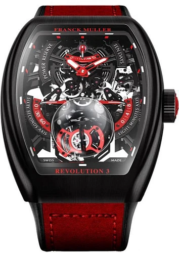 Заказать Franck Muller  Mens Collection Vanguard Revolution 3 Skeleton  V 50 REV 3 SQT NR BR (ER)
