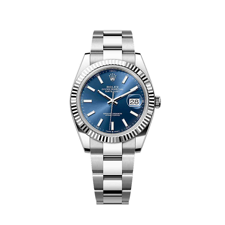 Часы Rolex  Oyster Perpetual Datejust 41Mm Blue Dial Oyster Bracelet  126334