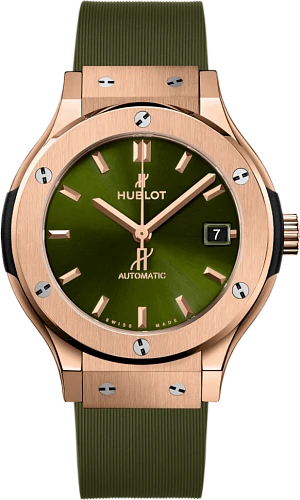 Заказать Hublot  Classic Fusion King Gold Green 38 Mm  565.OX.8980.RX