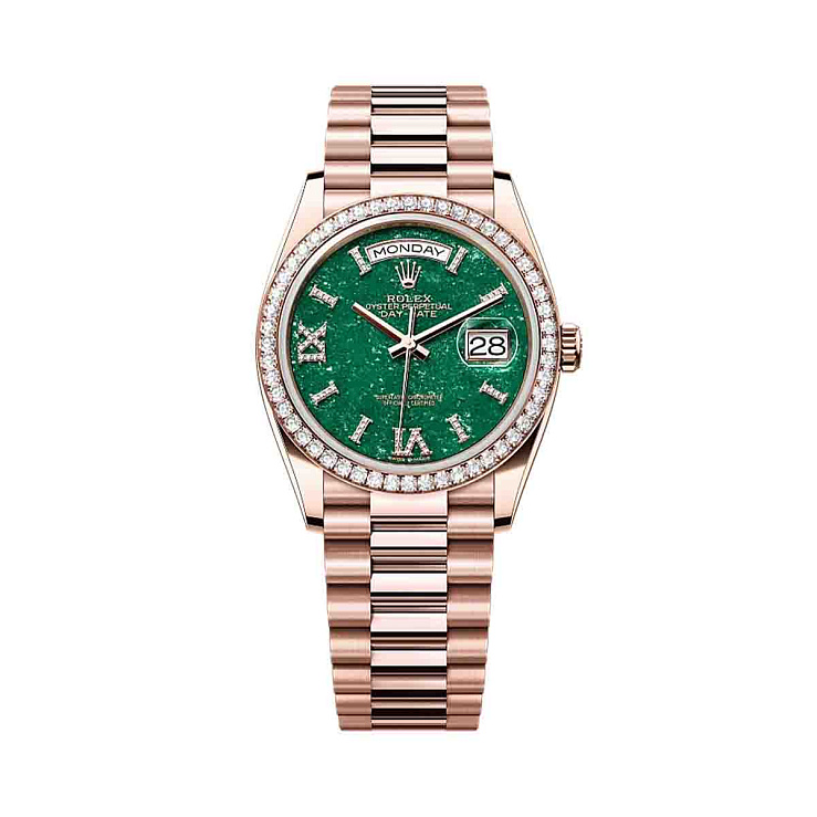 Часы Rolex  Day-Date 36 Mm Rose Gold Aventurine Dial  128345RBR-0068