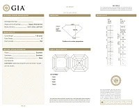 Украшение GIA  Серьги 1,00/1,01 ct. D/VS2 (Asscher cut)   