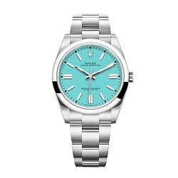 Rolex Oyster Perpetual 41 mm Turquoise Tiffany Dial