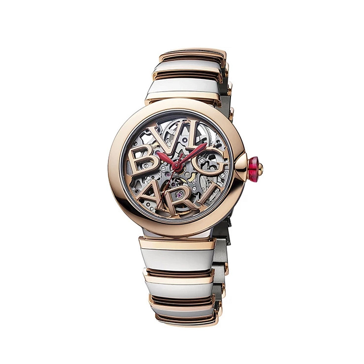 Часы Bvlgari  Lvcea Skeleton Steel And Rose Gold 33Mm  102878