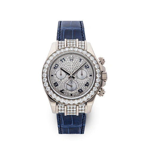 Часы Rolex  Oyster Perpetual Cosmograph Daytona White Gold Custom  116519FIX