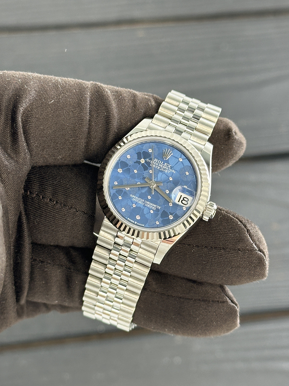 Часы Rolex  Datejust 31Mm Blue Floral Motif  278274