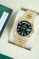Часы Rolex  Day-Date 36 Mm Yellow Gold Green Ombre Dial  128238-0069