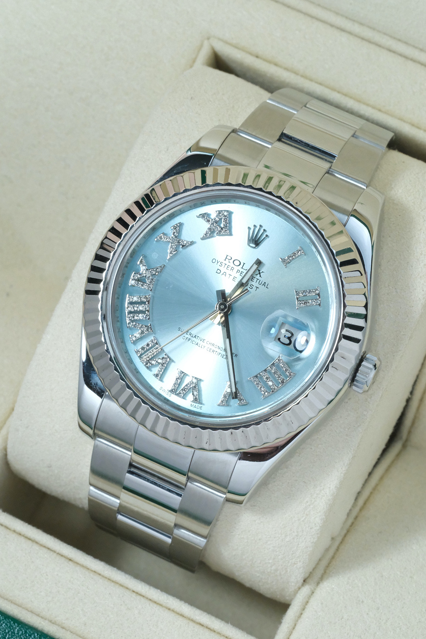 Часы Rolex  Datejust Ii 41Mm Diamonds Custom Dial  116334