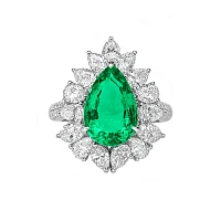 Украшение GRS GemResearch Swisslab  Кольцо с изумрудом 2,95 ct. (Colombia)   