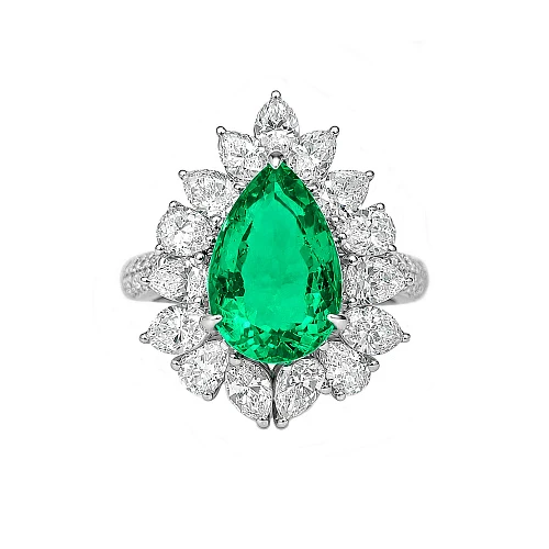 Украшение GRS GemResearch Swisslab  Кольцо с изумрудом 2,95 ct. (Colombia)   