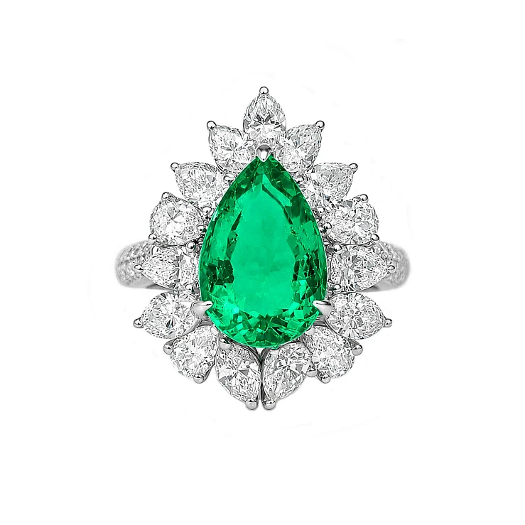 Украшение GRS GemResearch Swisslab  Кольцо с изумрудом 2,95 ct. (Colombia)   