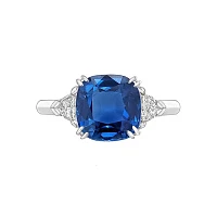 Украшение GRS GemResearch Swisslab  Кольцо с сапфиром 10,63 сt. "Blue"   