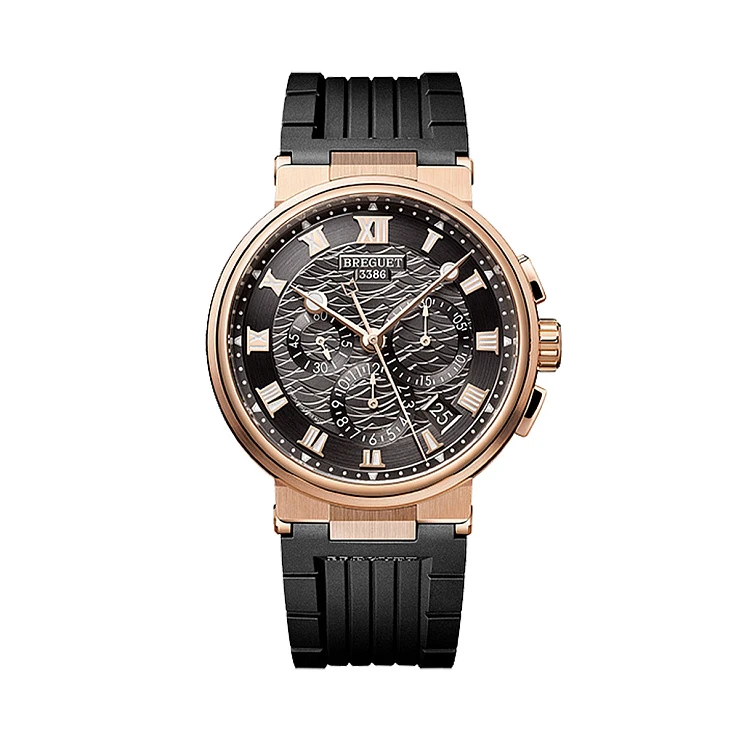 Часы Breguet  Marine Chronograph Rose Gold Dark Dial  5527BR/G3/5WV