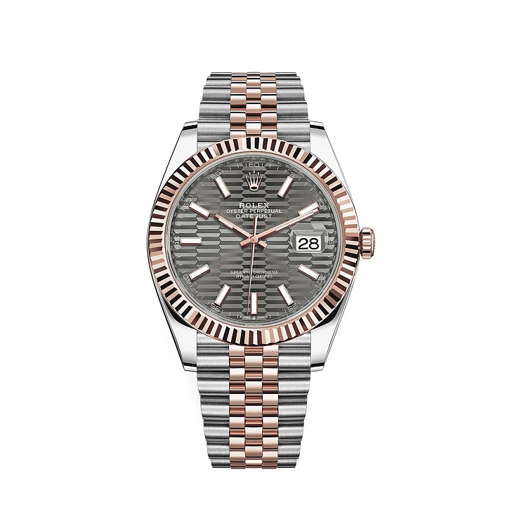 Часы Rolex  Datejust 41Mm Steel And Everose Gold Fluted Motif  126331