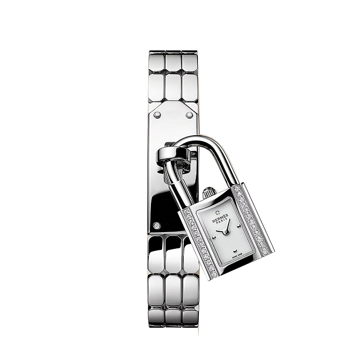 Часы Hermes  Kelly Watch Mini Model With Diamonds, 16 Mm  