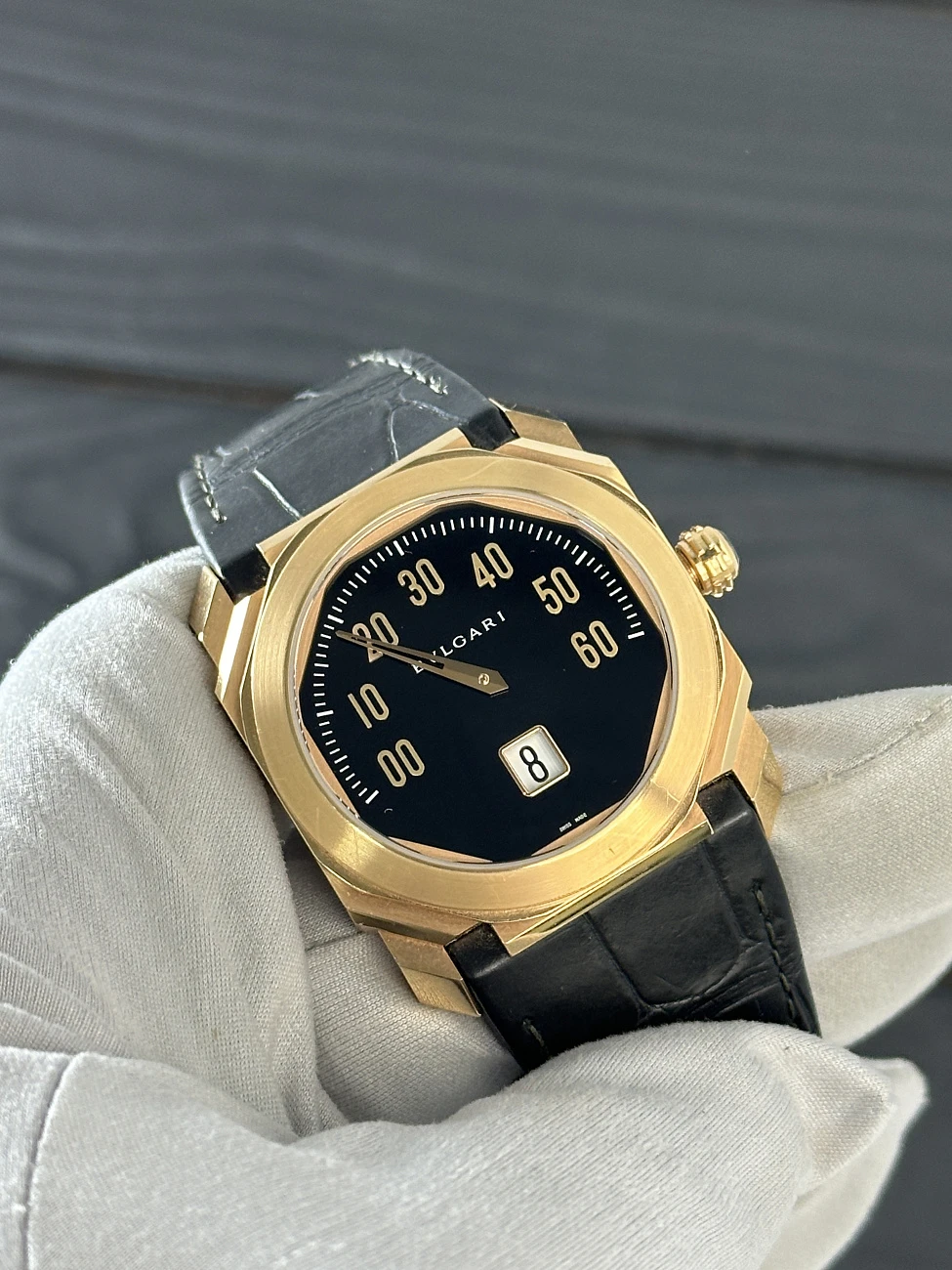 Часы Bvlgari  Octo Mono-Retrograde Rose Gold  