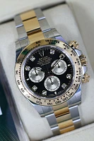 Часы Rolex  Cosmograph Daytona Steel &amp; Yellow Gold Black Dial Diamond Index  126503-0002