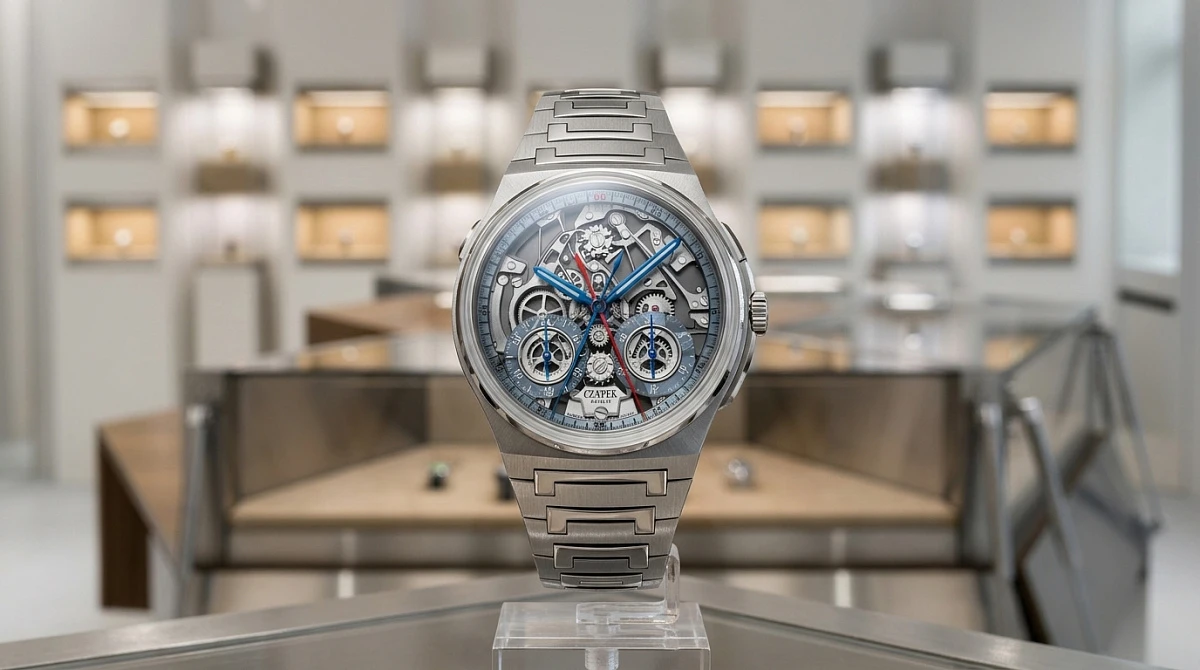 Czapek Antarctique Rattrapante: архитектура сплит-хронографа на циферблате
