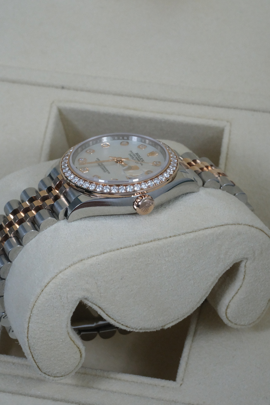 Часы Rolex  Datejust 31Mm Steel And Everose Gold Diamonds  278381RBR MOP